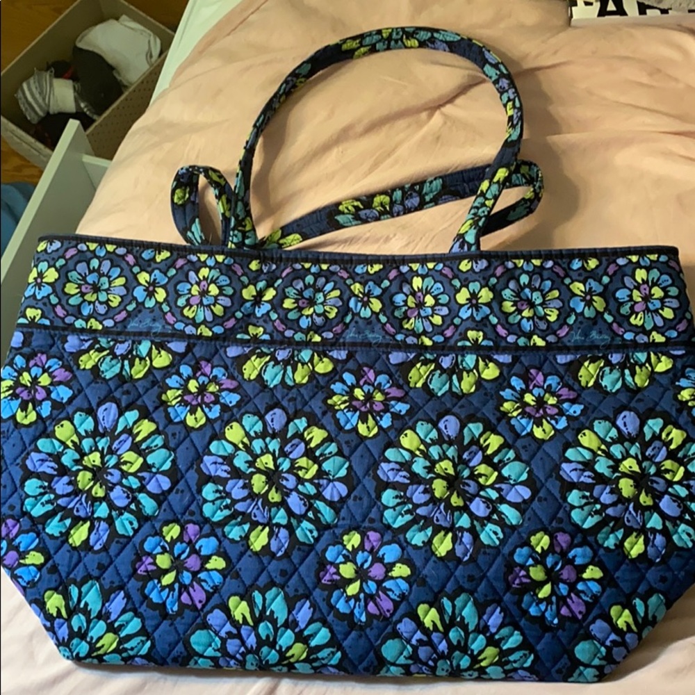 Vera Bradley Tote Bag Indigo Pop